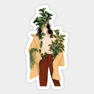 Modern Plant Lady 13 Sticker